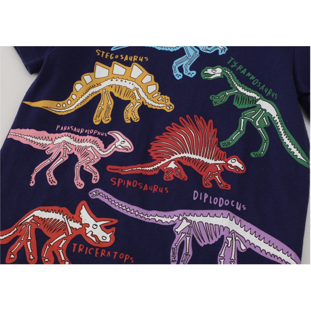 babyfit baju kaos t-shirt ramadhan glow in the dark dinosaurus premium cotton combed import ydm-0404r