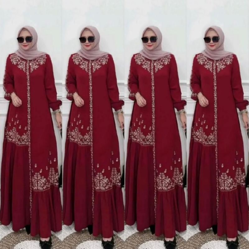 GAMIS CRINKLE BORDIR JUMBO//GAMIS BORDIR//GAMIS CRINKLE//GAMIS AIRFLOW//GAMIS LEBARAN//GAMIS BUSUI