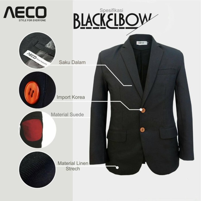 BLAZER PRIA TERBARU ELBOW MODEL KOREA SLIMFIT