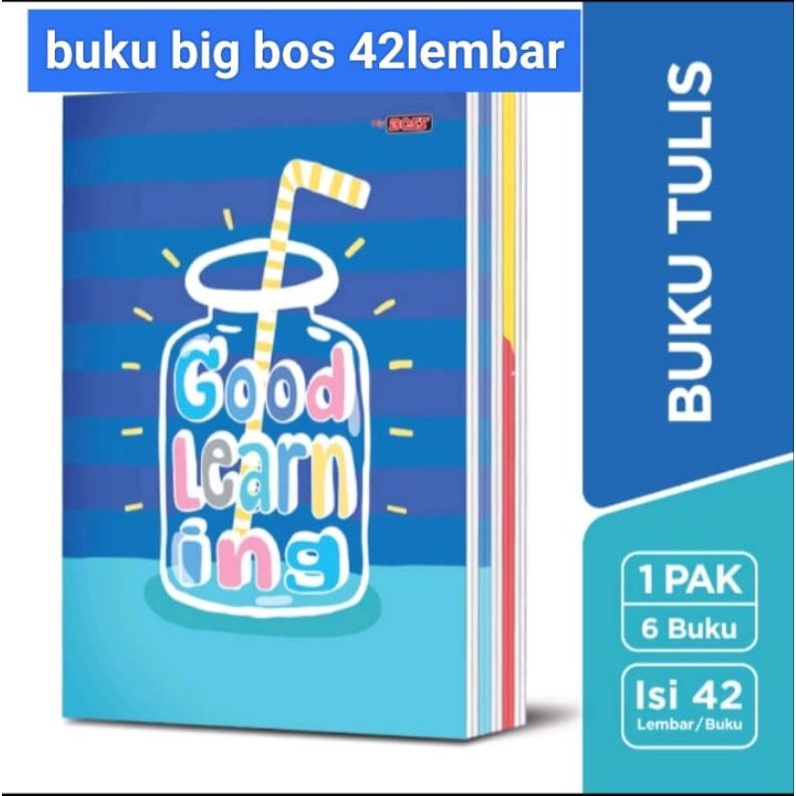 BUKU TULIS BIG BOSS 42 LEMBAR 1 PAK ISI 6 BUKU