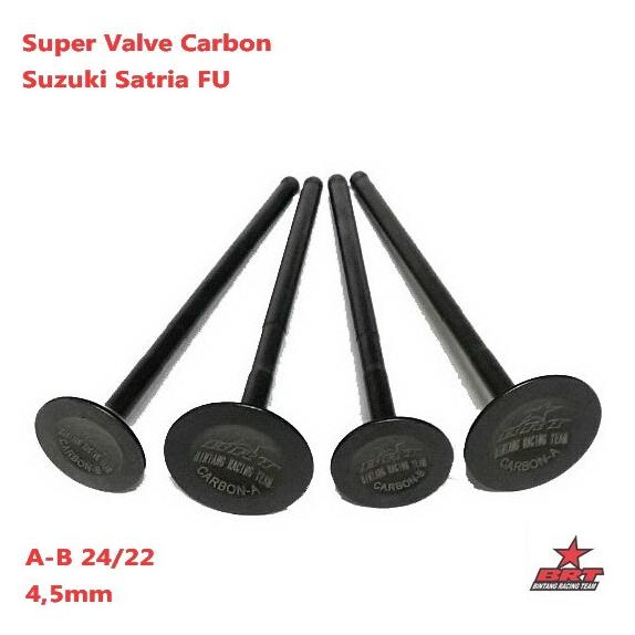 Klep Brt Suzuki Satria Fu 4,5Mm A-B 24/22 Carbon Racing Valve