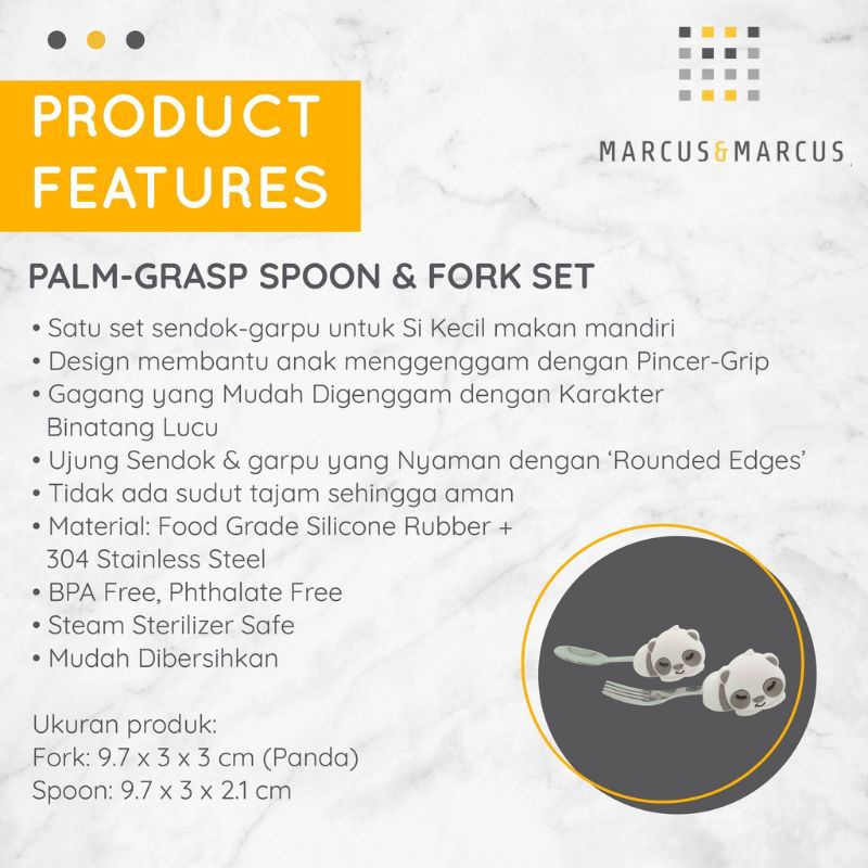 Marcus &amp; marcus Palm Grasp Spoon &amp; Fork Set