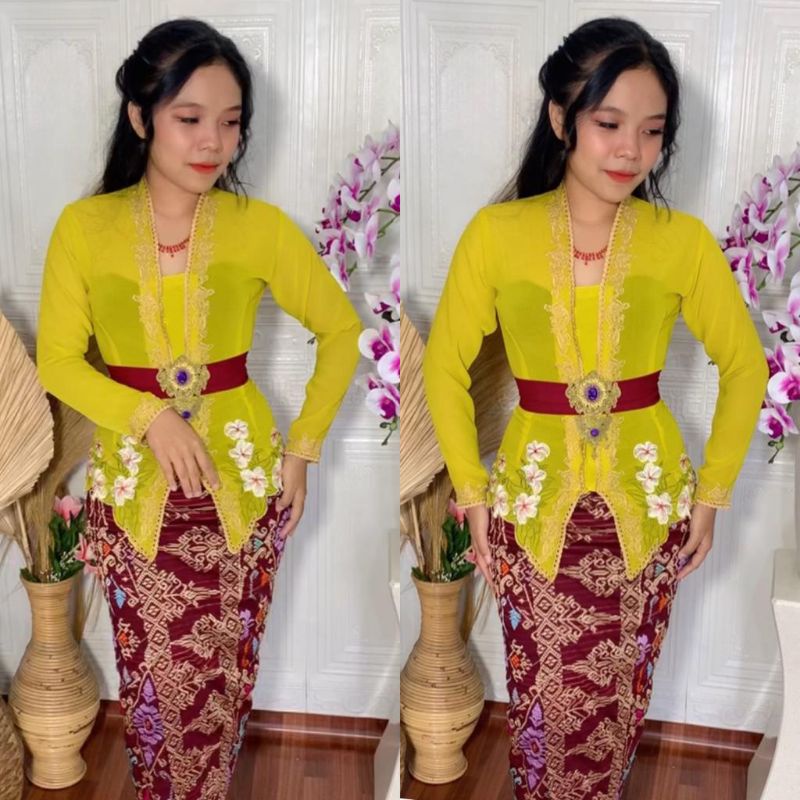 Kebaya jadi bordir jepun