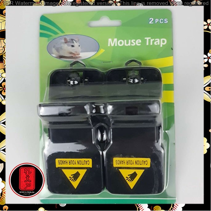 MENGXIANG Jebakan Perangkap Tikus Black Cat Mouse Trap 2 PCS - JB56 - Black