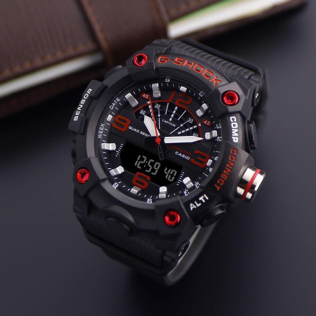 VIRALLL Jam tangan terbaru Casio Gshock GG B100 Jam sport dual time water resist