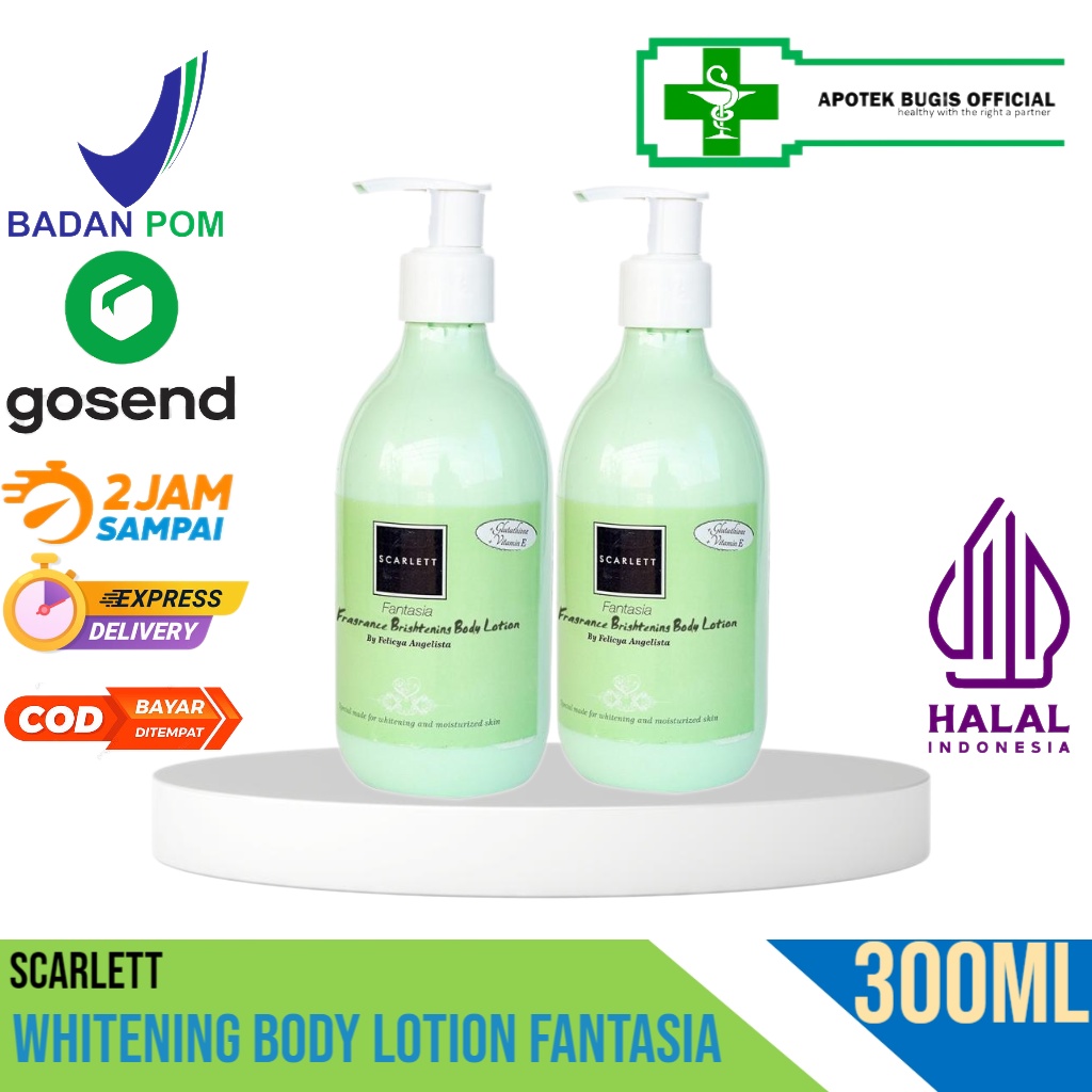 Scarlett Whitening Body Lotion Fantasia - 300ml