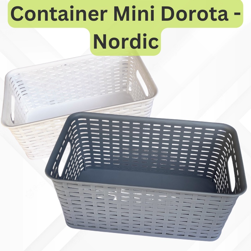 Keranjang Ukuran Sedang - Container Dorota Nordic - Keranjang Susun Perfecta