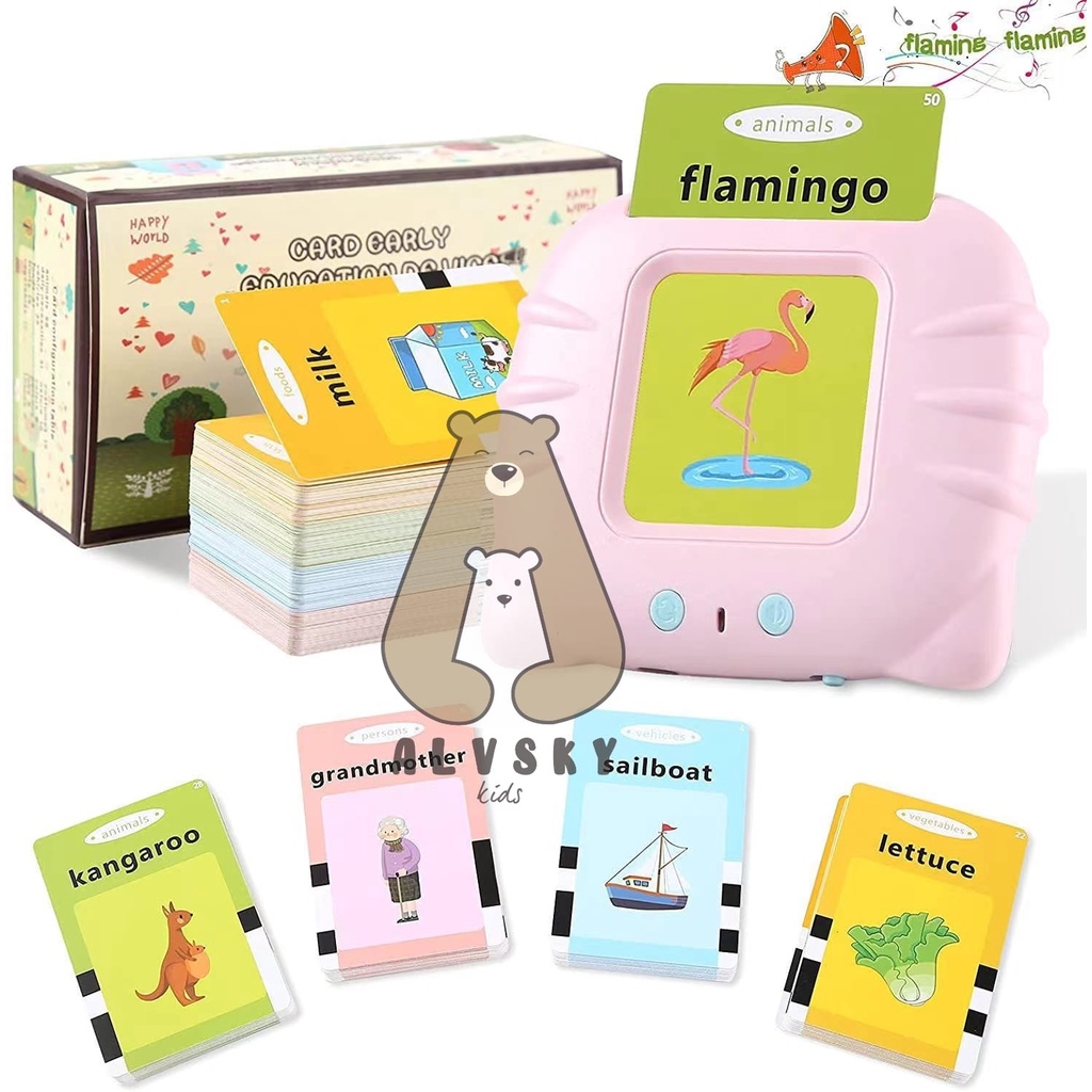 MAINAN EDUKASI FLASHCARD / FLASHCARD ANAK BERSUARA / CARD EARLY EDUCATION DEVICE