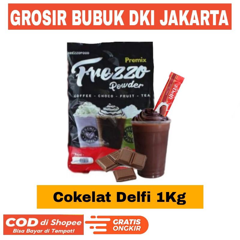 

Frezzo Cokelat Delfii 1Kg Bubuk Minuman Usaha Es Pinggir Jalan Powder Drink