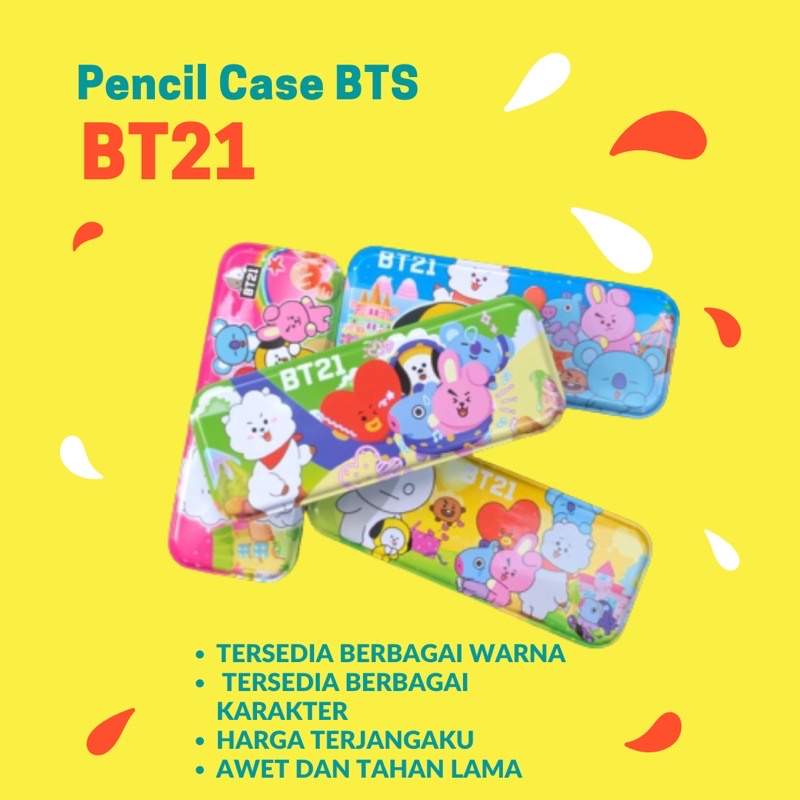 

Pencil Case Susun BTS BT21 Tempat Pensil Pulpen Alat Tulis