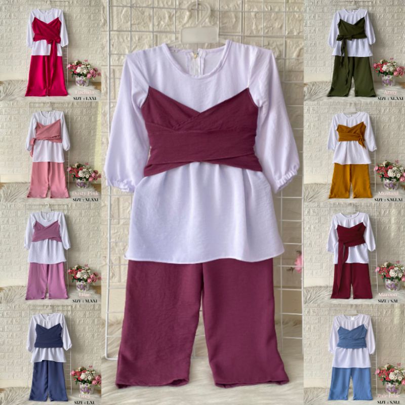 KS_Lesti One Set Crinkle Airflow Anak