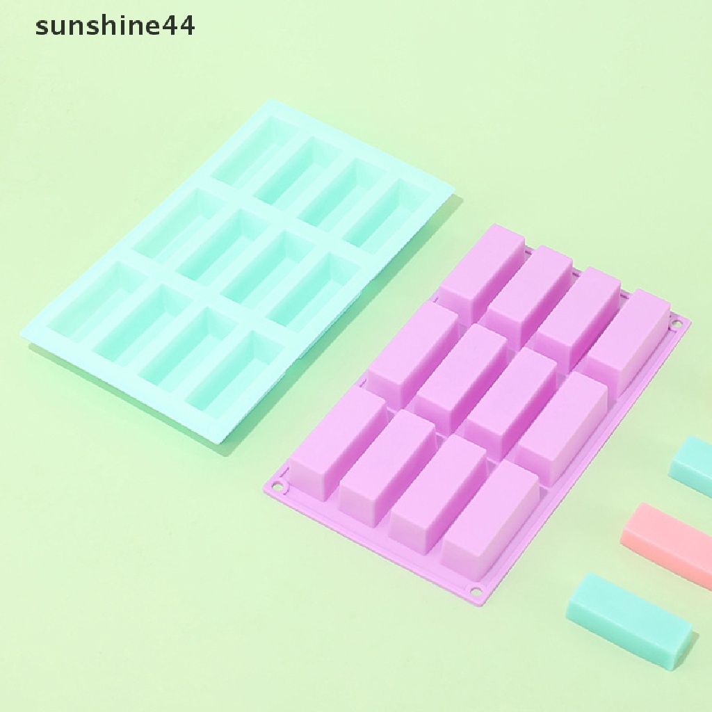 Sunshine 1Pc 15-rongga Persegi Cetakan Kue Silikon Cetakan Bentuk Strip Mini Diy Alat Baking.