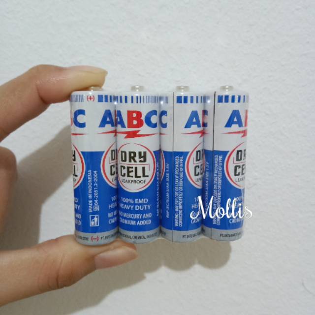 Baterai/Battery/Batere  ABC Biru size AA (isi 1 pcs) Promo - MS