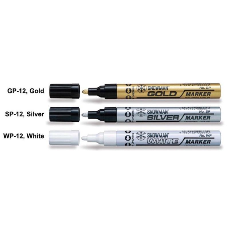 

Spidol Paint Marker Permanent Gold/Emas Silver/Perak White/Putih Besar