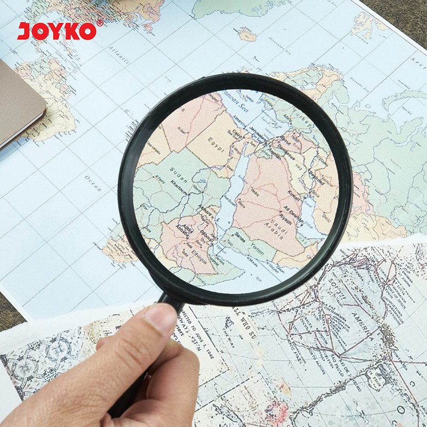 Magnifier Magnifying Glass Kaca Pembesar Joyko MF-60 5x 60 mm