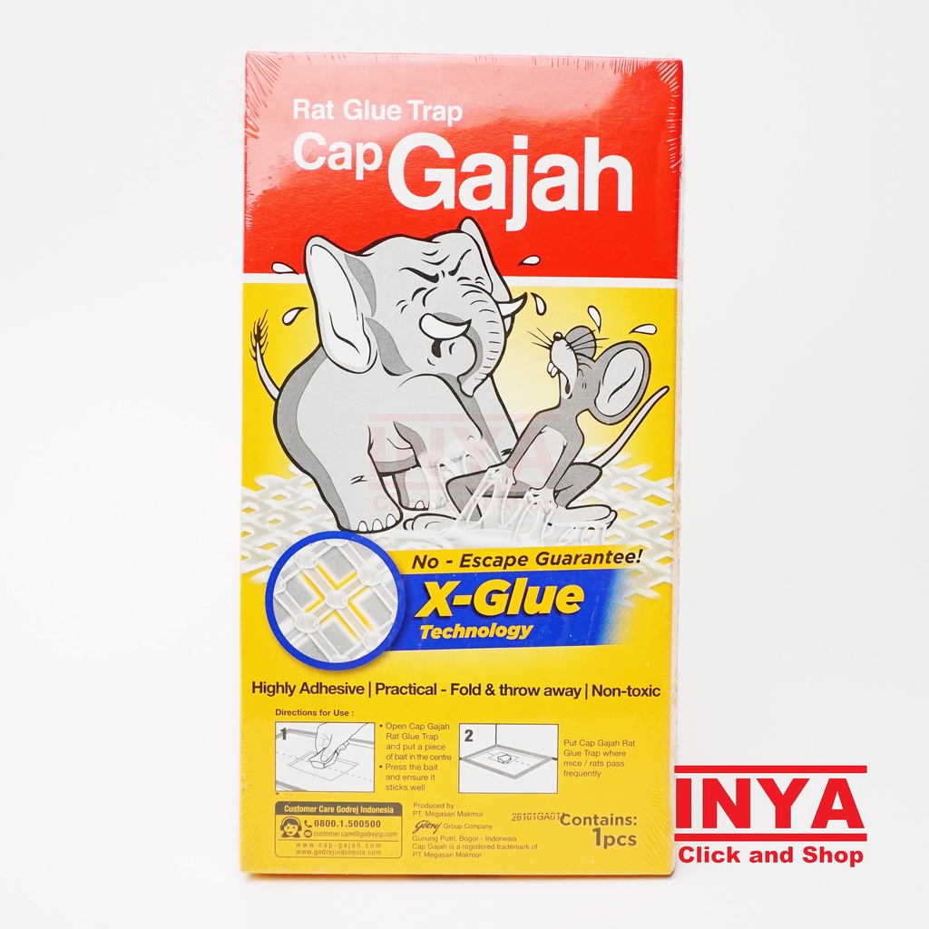 RAT TRAP GLUE CAP GAJAH 70gr TOP BRAND - Perangkap Tikus - Rat Trap