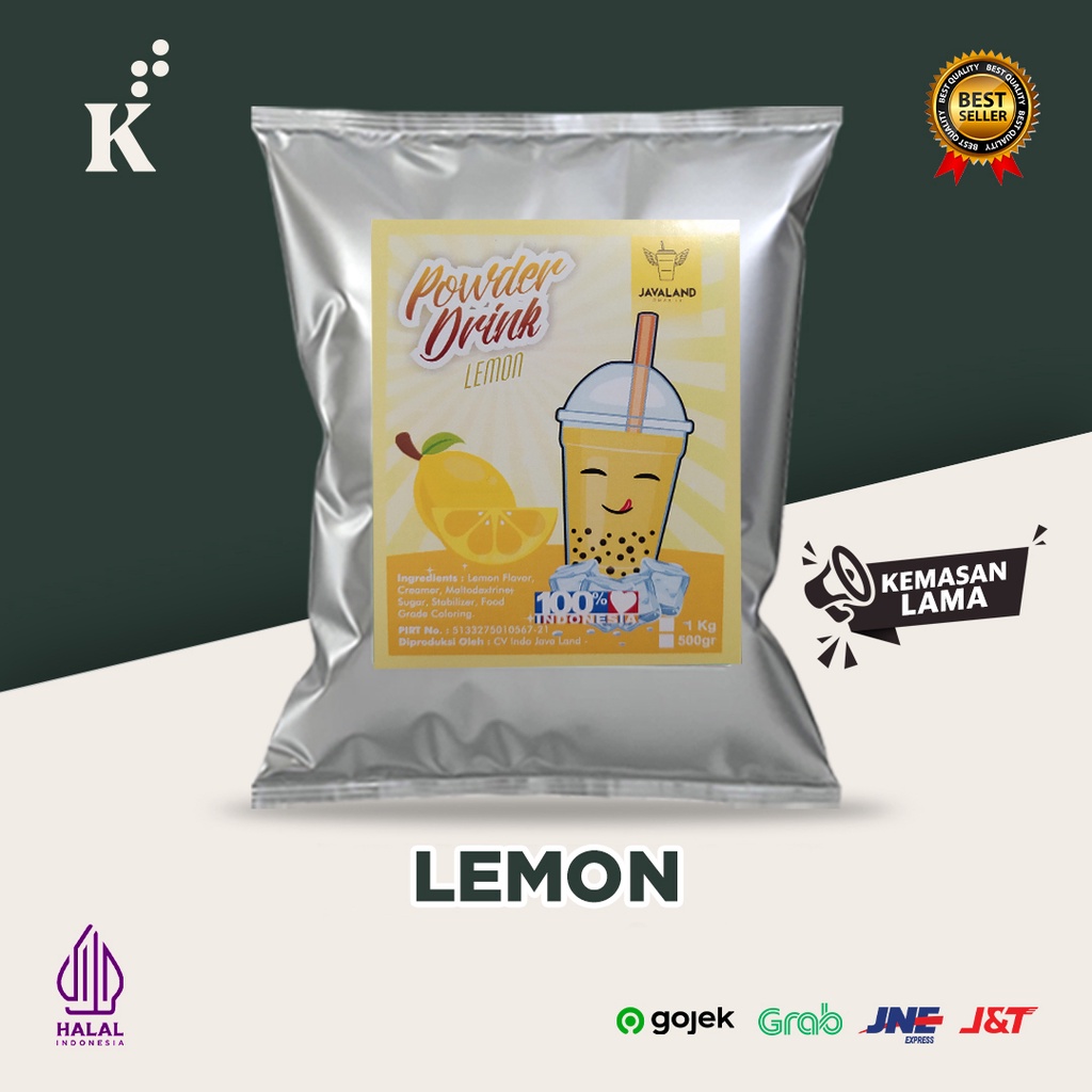 Bubuk Minuman Bubble Powder Drink Lemon Original Javaland