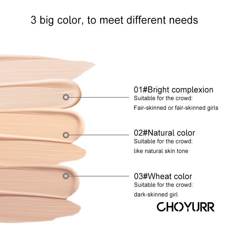 【COD】Cream Concealer Waterproof Full Cover Pores Dark Circles Oil-control Concealer Natural Color Lightweight Fit-CH