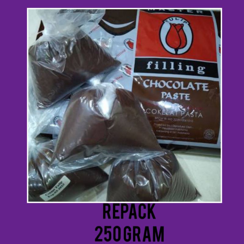 

Tulip Filing Coklat 250gram Kemasan Repack