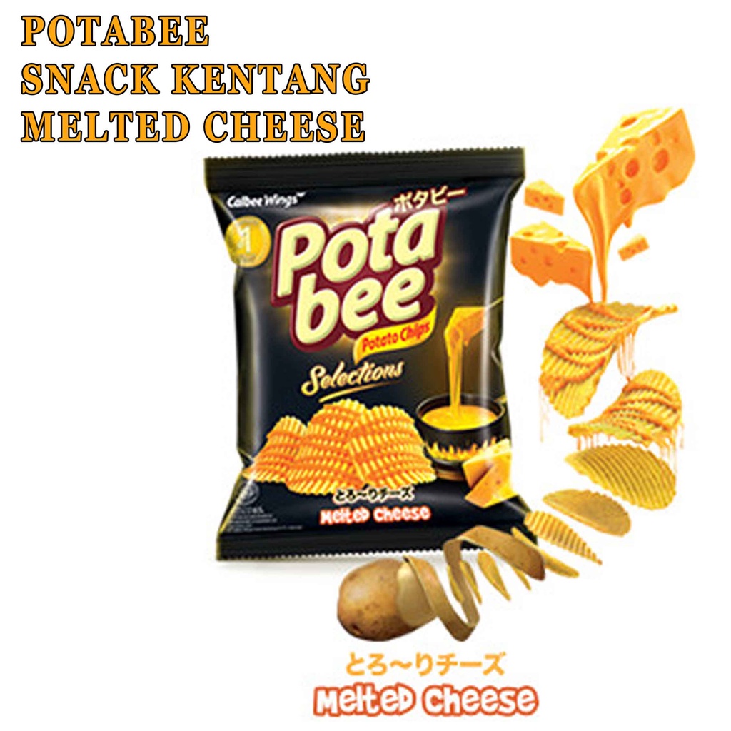 Snack Kentang* Potabee Snack* Melted Cheese* 57g