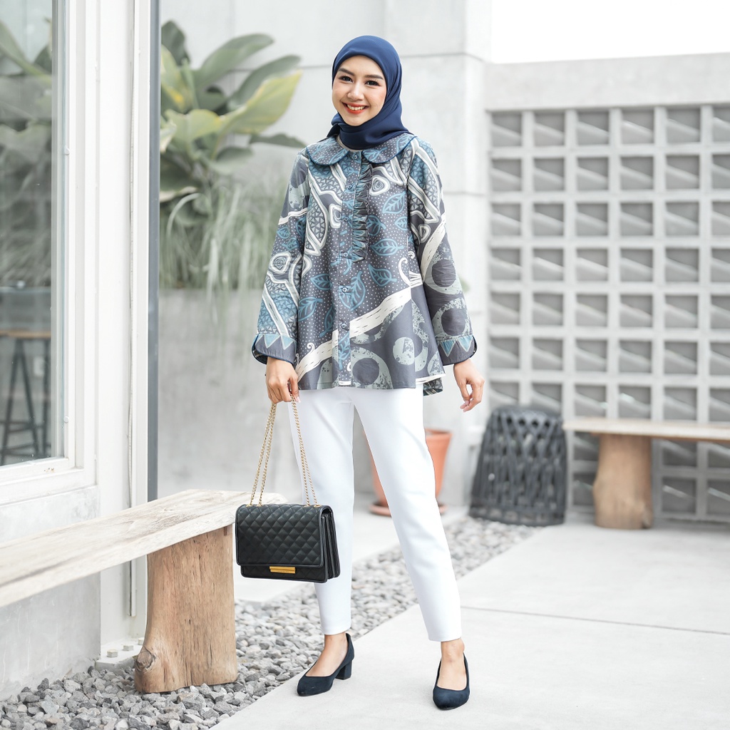 Batari Blouse Batik Kerja Kantor Wanita