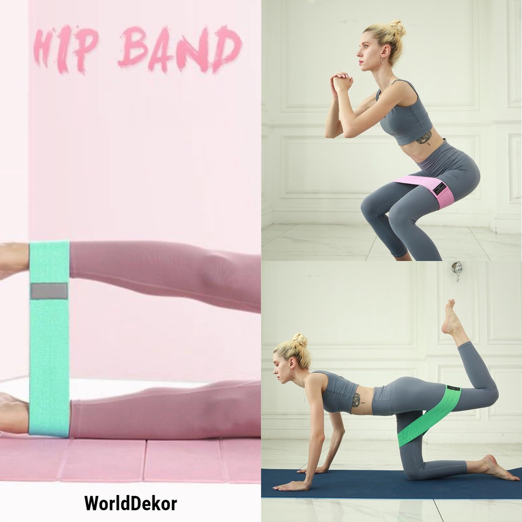 Resistance Loop Bands JS-9 Karet Yoga Fitness Anti Slip -  Worlddekor