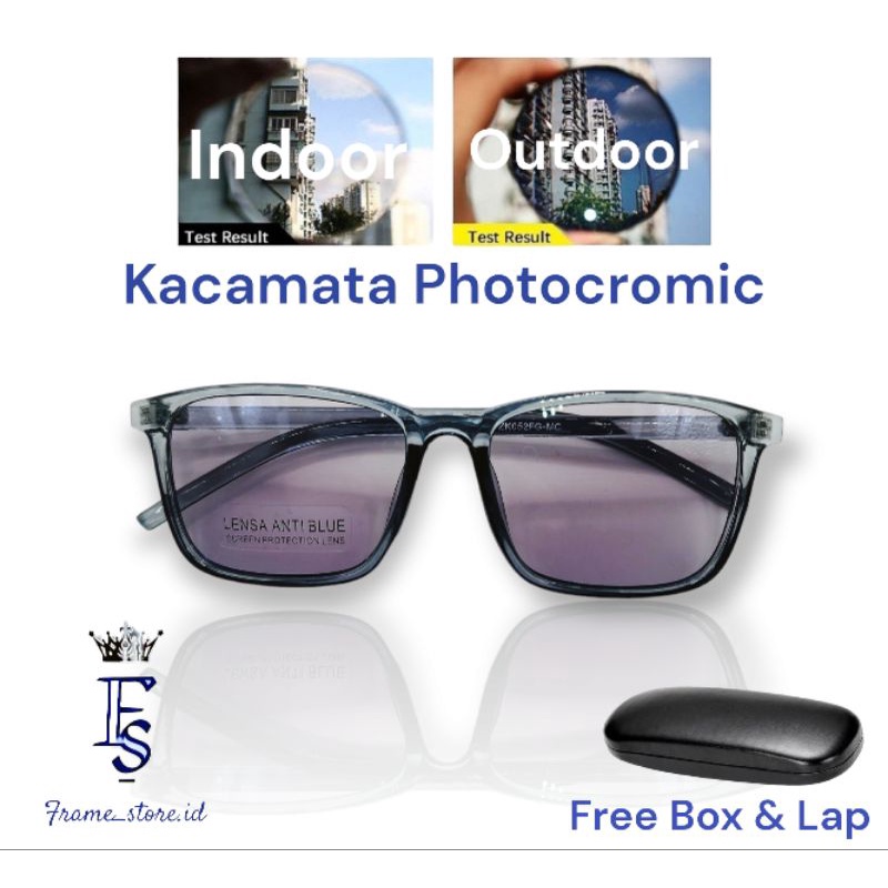 KACAMATA PHOTOCROMIC LENSA ANTI RADIASI/ KACA MATA OUTDOOR UNISEKS