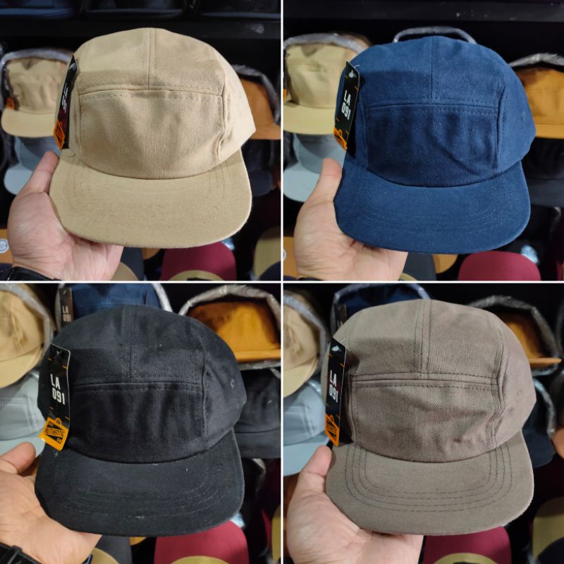 TOPI 5 PANEL POLOS DENIM | SNAPBACK 5PANEL POLOS | SNAPBACK FIVE PANEL PREMIUM