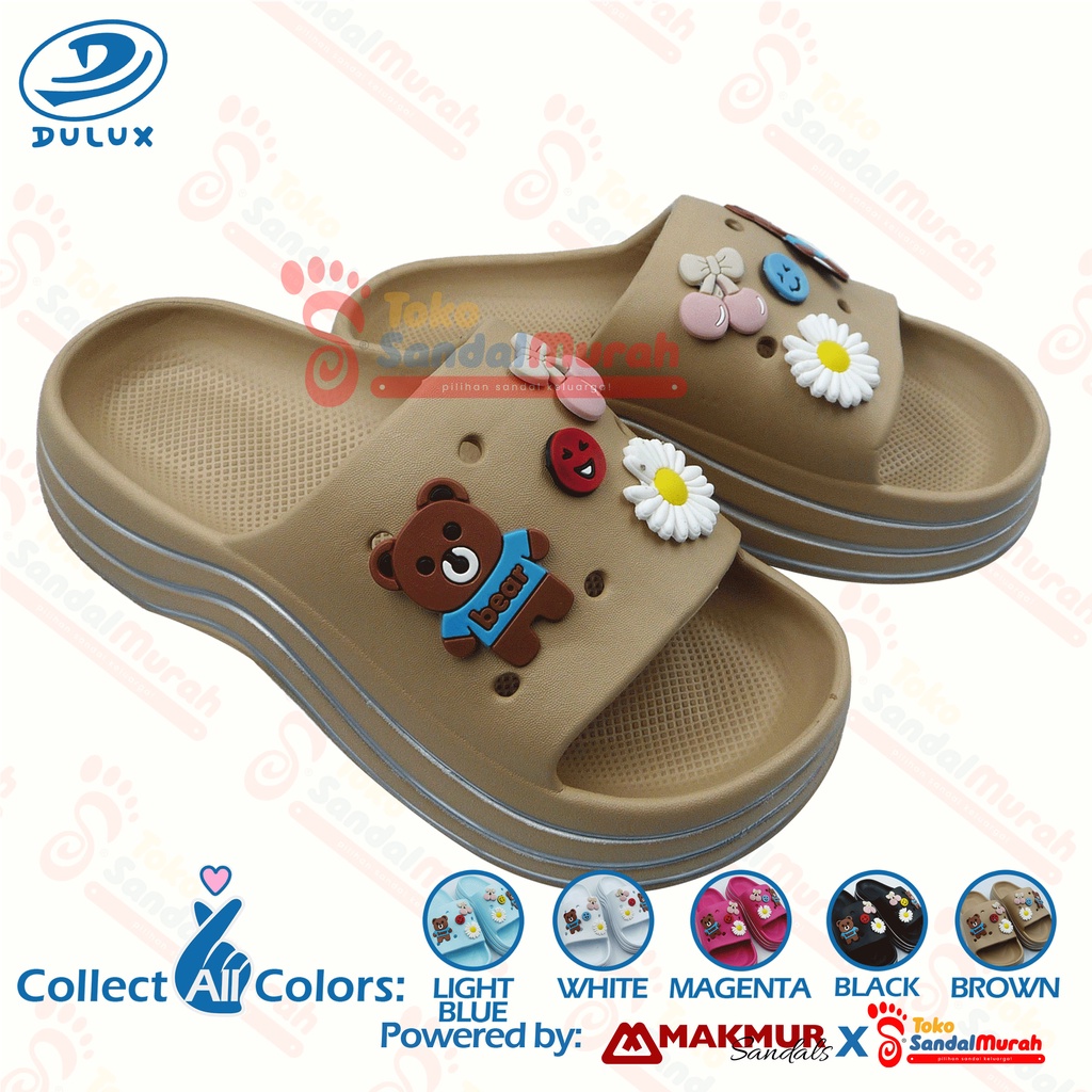 Toko Sendal Murah - SANDAL FUJI Wanita Dewasa Uk 36-40/ Sandal Slop Bahan Tebal / Sandal Slop Motif Lucu / Sandal Slop Ringan / Sandal Slop Wanita Fashion / Sandal Slop Empuk / [ Toko Sendal Murah M 801 ]