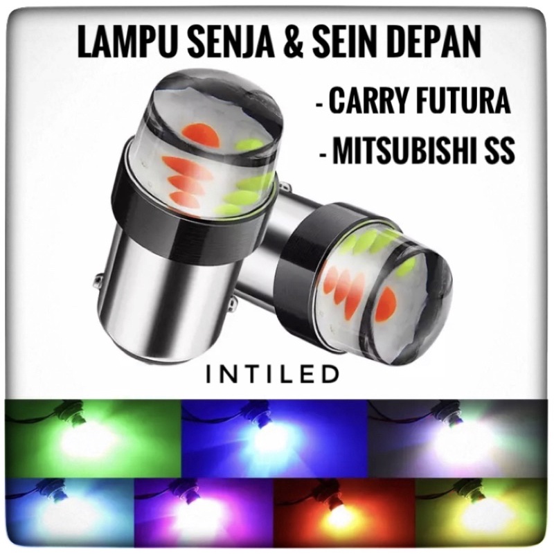 12VOLT - Lampu Senja &amp; Sein Depan Carry Futura T120SS Nyala RGB