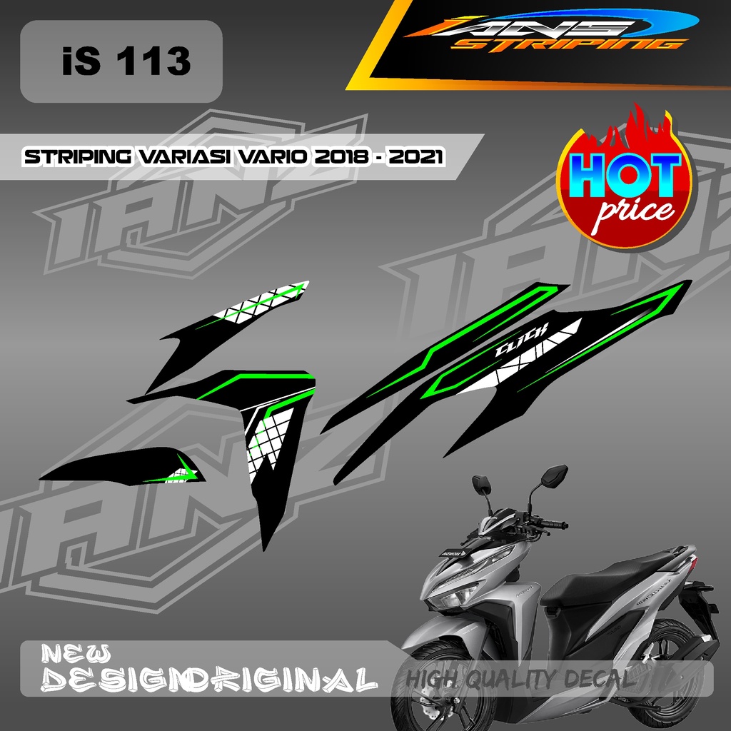 DECAL STRIPING VARIO Led Vario 150 MOTIF GRAFIK RACING BAHAN HOLOGRAM / NON HOLOGRAM IS113