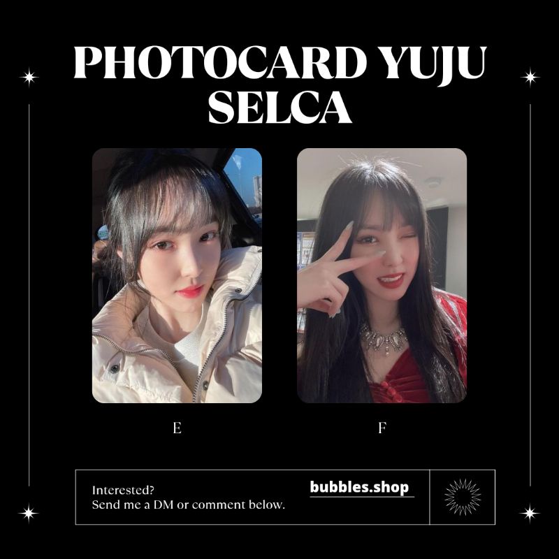 PHOTOCARD UNOFFICIAL YUJU G-FRIEND SELCA