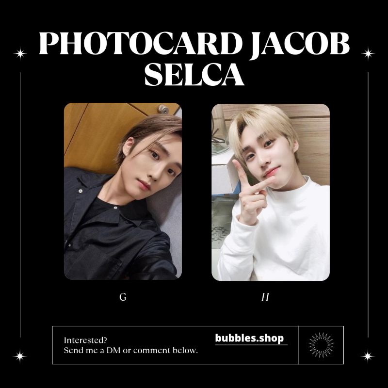 PHOTOCARD UNOFFICIAL JACOB THE BOYZ SELCA