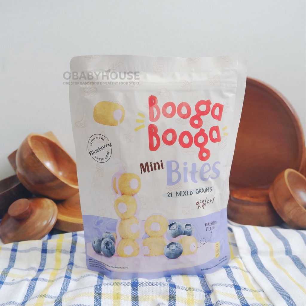 Booga Booga Mini Bites - Blueberry Flavour 80 gr