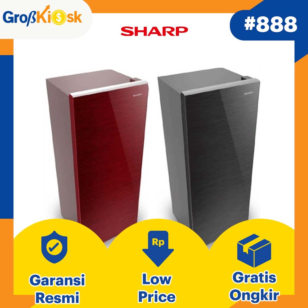 SHARP KULKAS 1 PINTU SJ X185M SG/SR