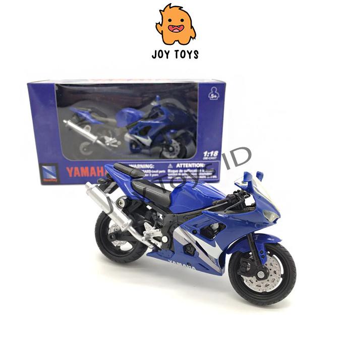 Diecast Miniatur Motor Sport Yamaha Yfzr6 Newray Skala 118