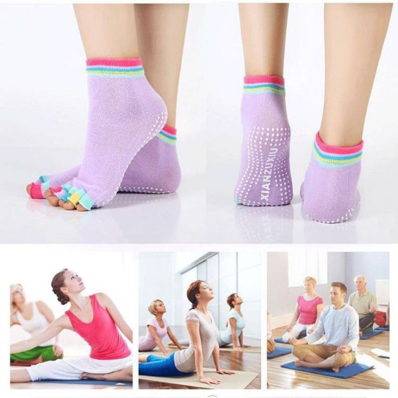 Kaos Kaki Yoga Anti Slip 5 Jari Five Toe Anti Slip Yoga Socks