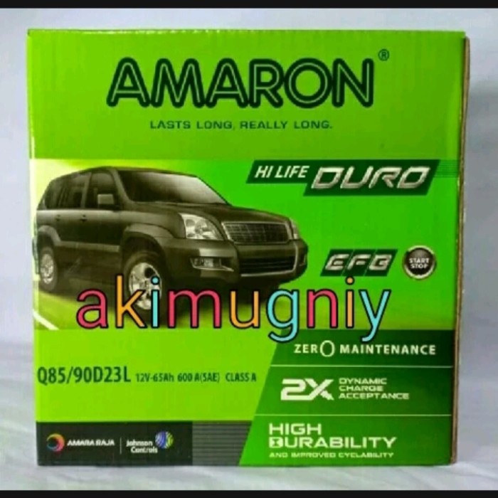 aki q85 start stop skyactive 90d23l mazda 2 cx5 biante 12v 65ah