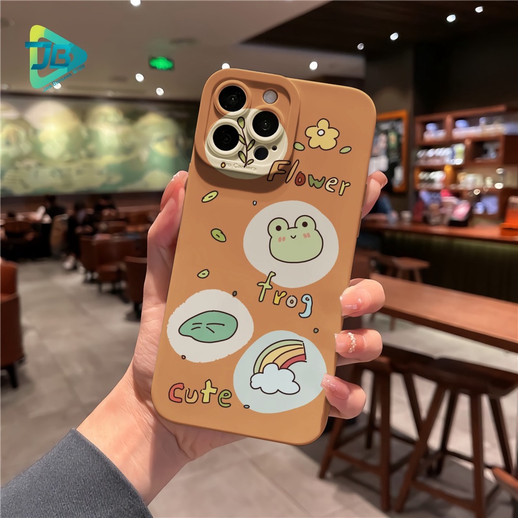 CUSTOM CASE SOFTCASE SILIKON PROCAMERA FROG CUSTOM IPHONE 6 6S 7 7+ 8 8+ X XS MAX 11 12 13 14 PRO MAX JB7163