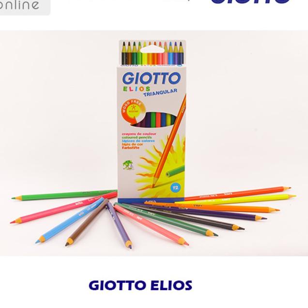

ペ GIOTTO ELIOS TRIANGULAR COLORED PENCIL - 24 COLORS - Kekinian