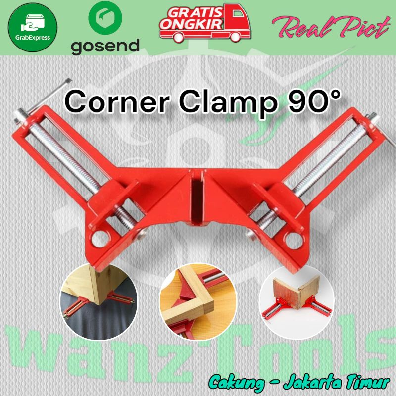 Alumunium Corner Clamp - Klem Siku sudut 90° Dengan Bahan Lebih Tebal dan Kokoh