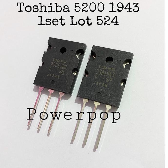 Diskon TR Toshiba 5200 1943 Ori japan seri 5 super 1set / transistor toshiba original 【hkf✧