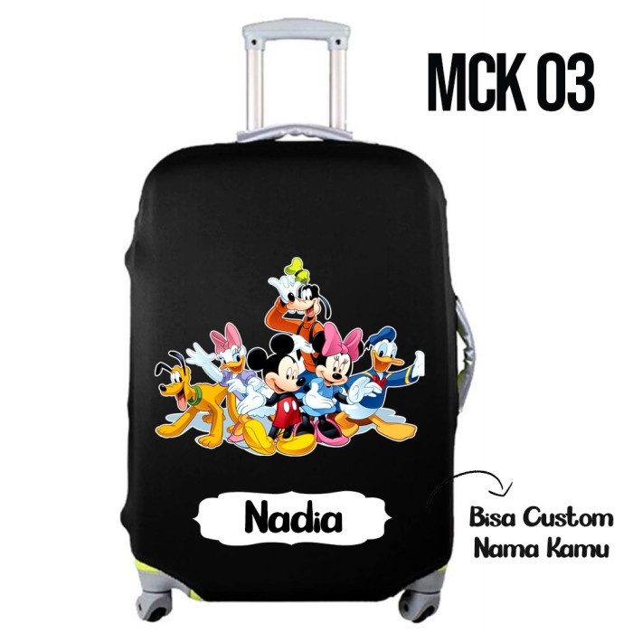 Cover Sarung Koper Mickey Mouse Karakter Elastis 20 24 28 Inch Rimowa Lojel