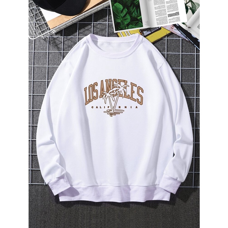 LOSANGELES CALIFORNIA Sweater Crewneck Print DTF II LOSANGELES CALIFORNIA Sweatshirt Basic II Sz M - XL Anak &amp; Dewasa ( Pria &amp; Wanita )