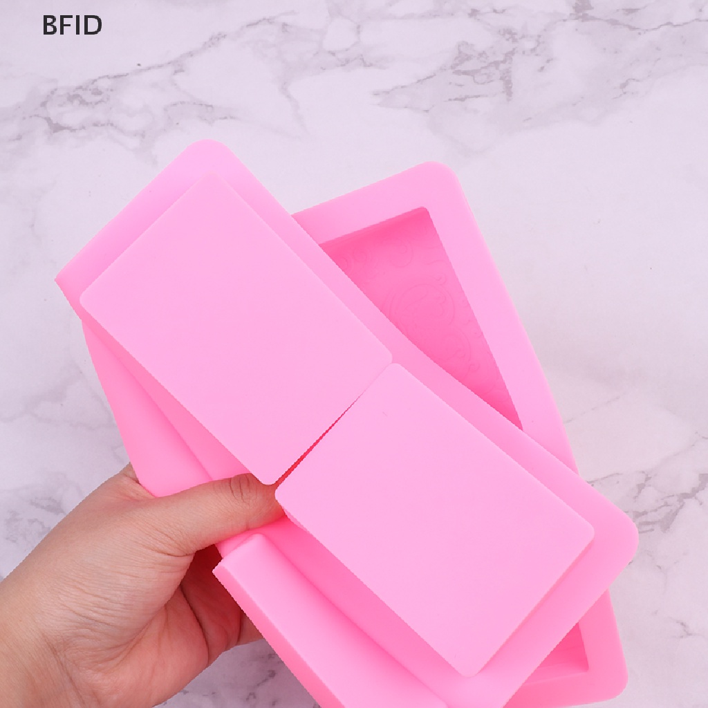 [BFID] 1pc Cetakan Sabun Silikon Persegi Panjang 6rongga DIY Portable Cake Mold [ID]