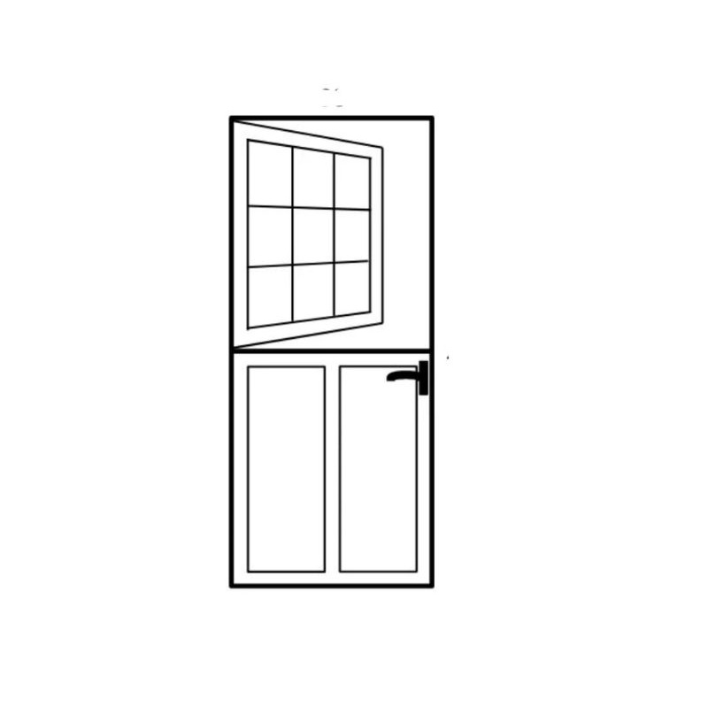 pintu aluminium model dutch belah 70x200
