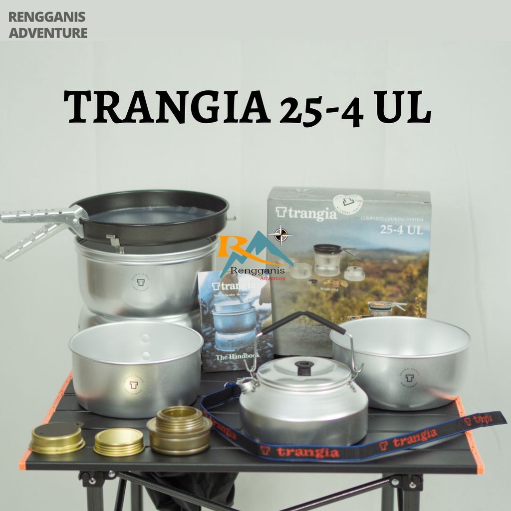 Kompor Trangia 25-4 UL TRANGIA 25-6 UL Cooking Set Swedia Alat Masak Camping Panci