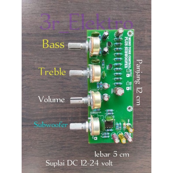 tone control mono DC 12 volt