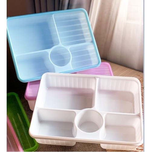 SKS LB 5 SEKAT - LUNCH BOX KOTAK BEKAL MAKAN SKS GINZA PLASTIK FOOD GRADE MURAH BERKUALITAS