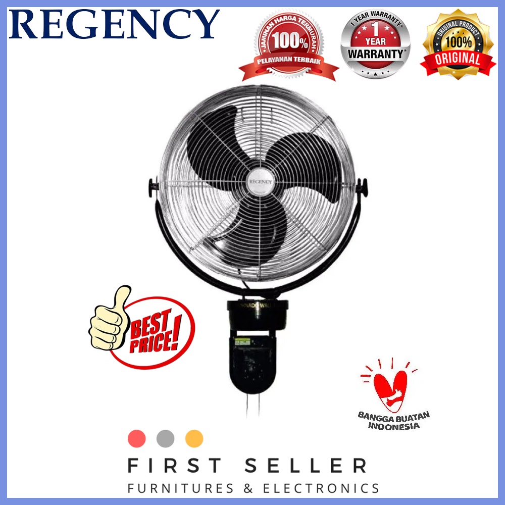 REGENCY WALL FAN / KIPAS ANGIN ZTW 16 / ZTW-16 (16 INCH) GARANSI RESMI